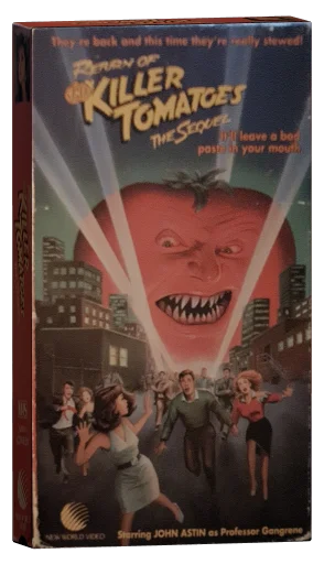 Return of the Killer Tomatoes! VHS, New World Video
