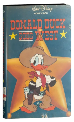 Donald Duck Goes West VHS cover