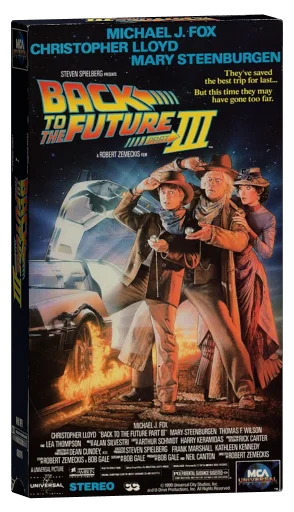 Back to the Future Part III VHS, 20th Century Fox