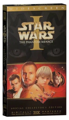 Star Wars: The Phantom Menace VHS cover