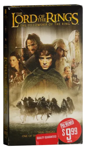 The Lord of the Rings: The Fellowship of the Ring VHS cover