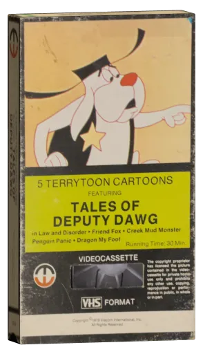 5 Terrytoon Cartoons Featuring Tales of Deputy Dawg VHS cover