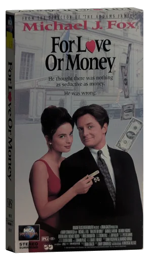 For Love or Money VHS cover