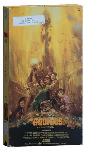 The Goonies VHS, Warner Home Video