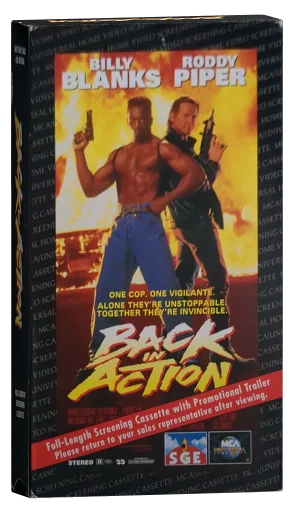 Back in Action VHS, MCA Universal Home Video