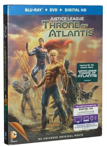 Justice League: Throne of Atlantis Blu-ray cover