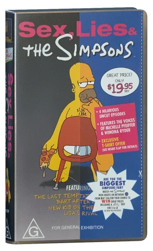 The Simpsons Sex, Lies and the Simpsons VHS, Twentieth Century Fox Home Entertainment