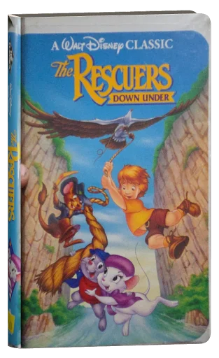 The Rescuers Down Under VHS, Walt Disney Home Video