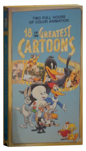 18 of the Greatest Cartoons VHS cover