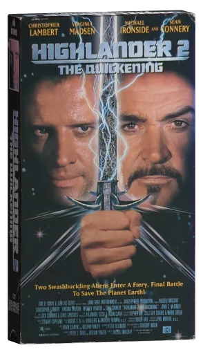 Highlander II: The Quickening VHS, Hemdale Home Video, Inc.