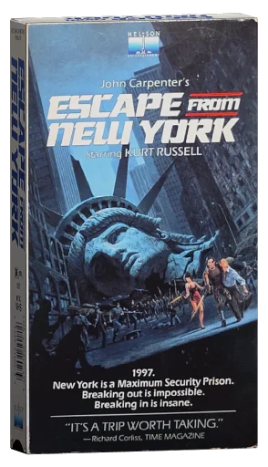 Escape from New York VHS, Nelson Entertainment