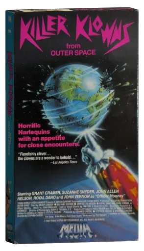 Killer Klowns from Outer Space VHS, Media Home Entertainment