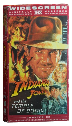 Indiana Jones and the Temple of Doom VHS, Paramount Home Video