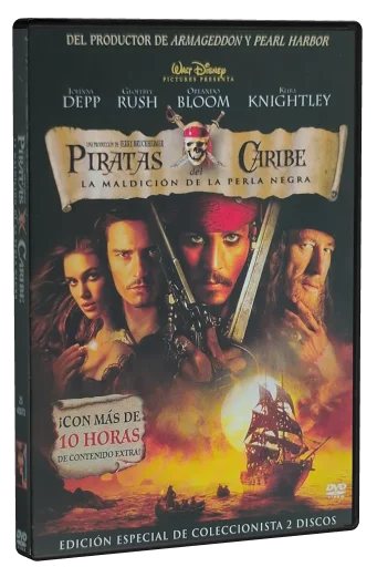 Pirates of the Caribbean: The Curse of the Black Pearl DVD cover