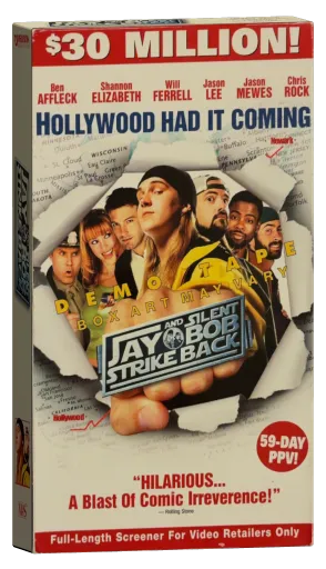 Jay and Silent Bob Strike Back VHS, Dimension Home Video