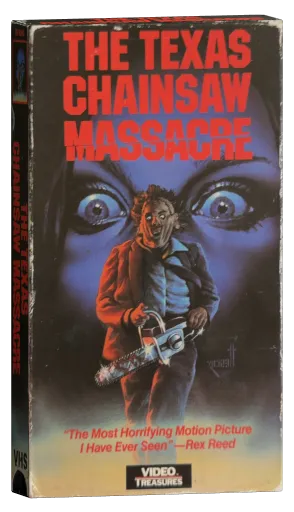 The Texas Chain Saw Massacre VHS, Video Treasures