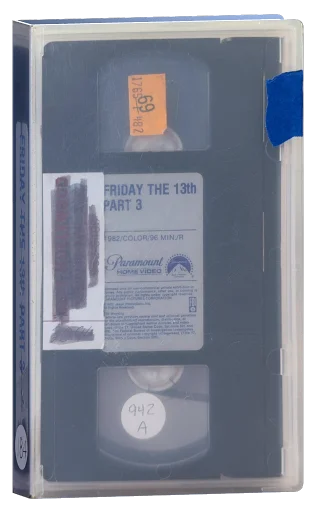 Friday the 13th Part III VHS, Paramount Home Video