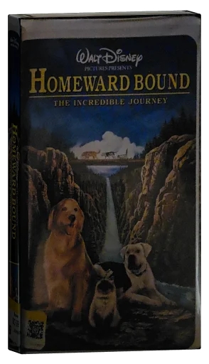 Homeward Bound: The Incredible Journey VHS, Walt Disney Home Video