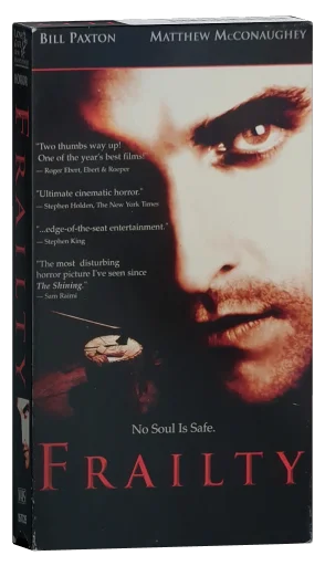 Frailty VHS, Lions Gate Home Entertainment