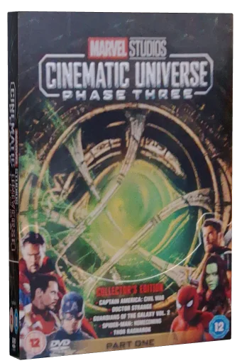 Marvel Studios Cinematic Universe Phase Three Part One DVD cover