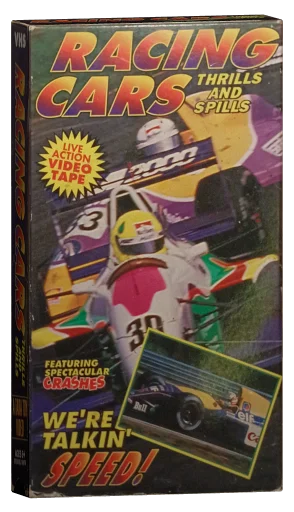 Racing Cars Thrills and Spills VHS cover