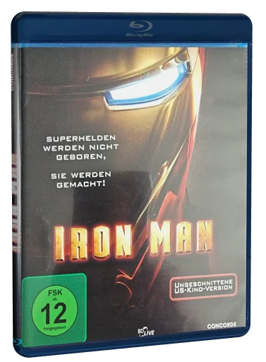 Iron Man Blu-ray, Concorde Home Entertainment