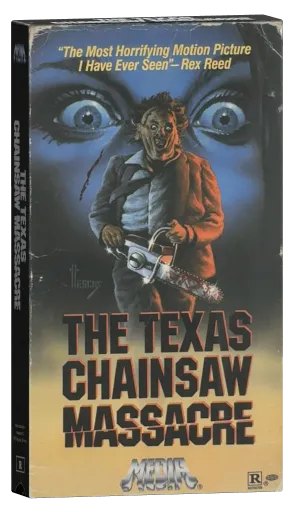 The Texas Chain Saw Massacre VHS, Media