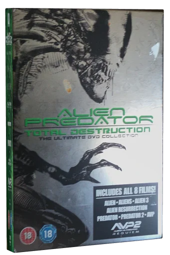 Alien Predator Total Destruction The Ultimate DVD Collection DVD cover