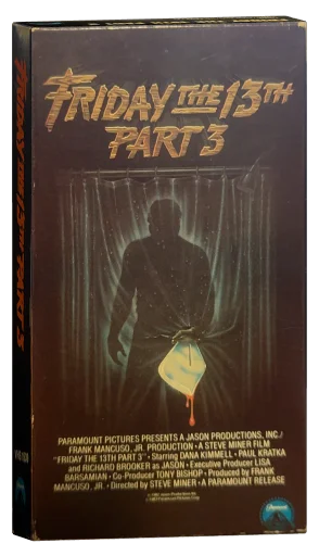 Friday the 13th Part III VHS, Paramount