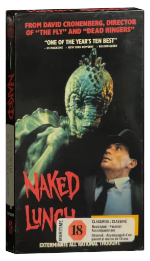 Naked Lunch VHS, Alliance Releasing Home Video