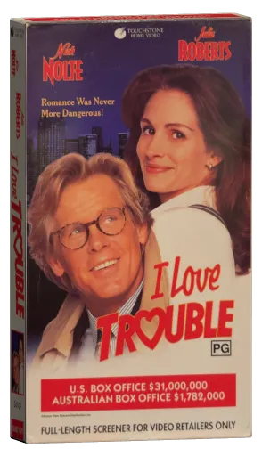 I Love Trouble VHS, Touchstone Home Video