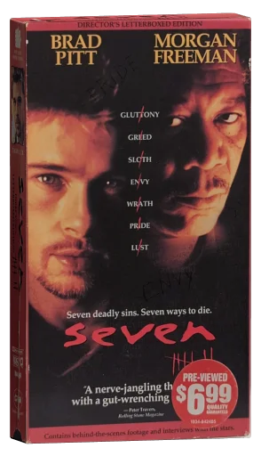 Se7en VHS, New Line Home Video