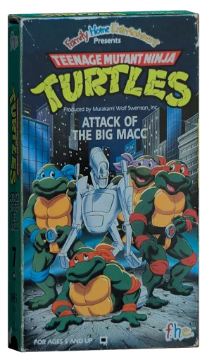 Teenage Mutant Ninja Turtles VHS, Family Home Entertainment