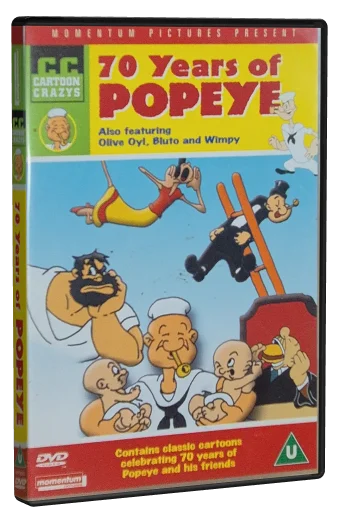 70 Years of Popeye DVD cover