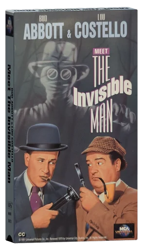 Bud Abbott and Lou Costello Meet the Invisible Man VHS, MCA Universal Home Video
