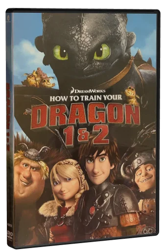 How to Train Your Dragon 1 & 2 DVD cover