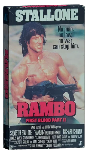 Rambo: First Blood Part II VHS, IVE (International Video Entertainment)