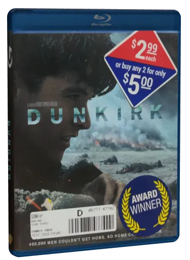 Dunkirk Blu-ray, Warner Bros.