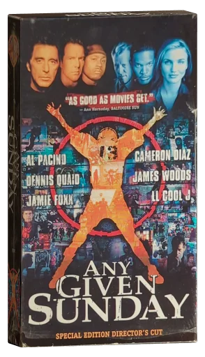 Any Given Sunday VHS, Warner Bros.