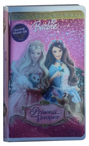 Barbie as The Princess & the Pauper VHS, Mattel