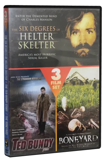 3 Film Set “The six degrees of Hetler Sketler” “The Ted Bundy story” “boneyard” (2010)