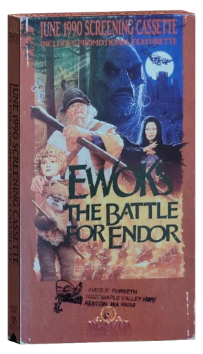 Ewoks: The Battle for Endor VHS, MGM/UA Home Video