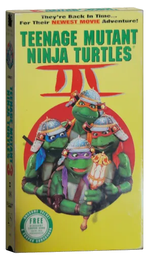 Teenage Mutant Ninja Turtles III VHS, New Line Home Video