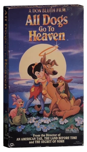 All Dogs Go to Heaven VHS, MGM/UA Home Video