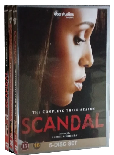 Scandal: The Complete Series: Seasons 1 to 3 DVD cover