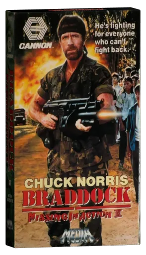 Braddock: Missing in Action III VHS, Video Treasures