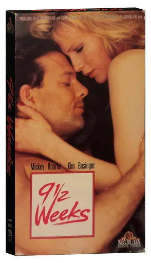 Nine 1/2 Weeks VHS, MGM/UA Home Video