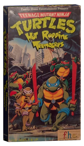 Teenage Mutant Ninja Turtles: Hot Rodding Teenagers VHS cover