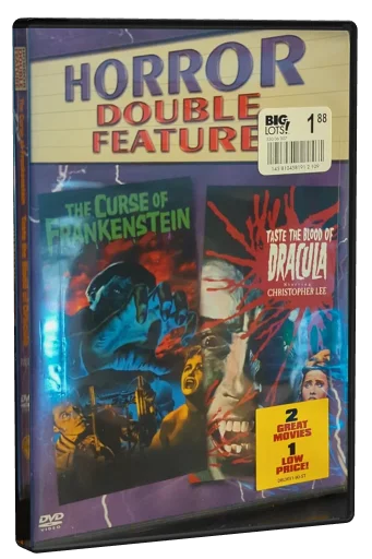 Horror Double Feature: The Curse of Frankenstein / Taste the Blood of Dracula DVD, Warner Home Video