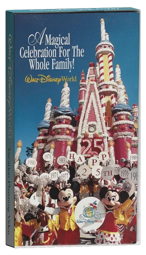 Walt Disney World 25th Anniversary Vacation Planning Video VHS cover